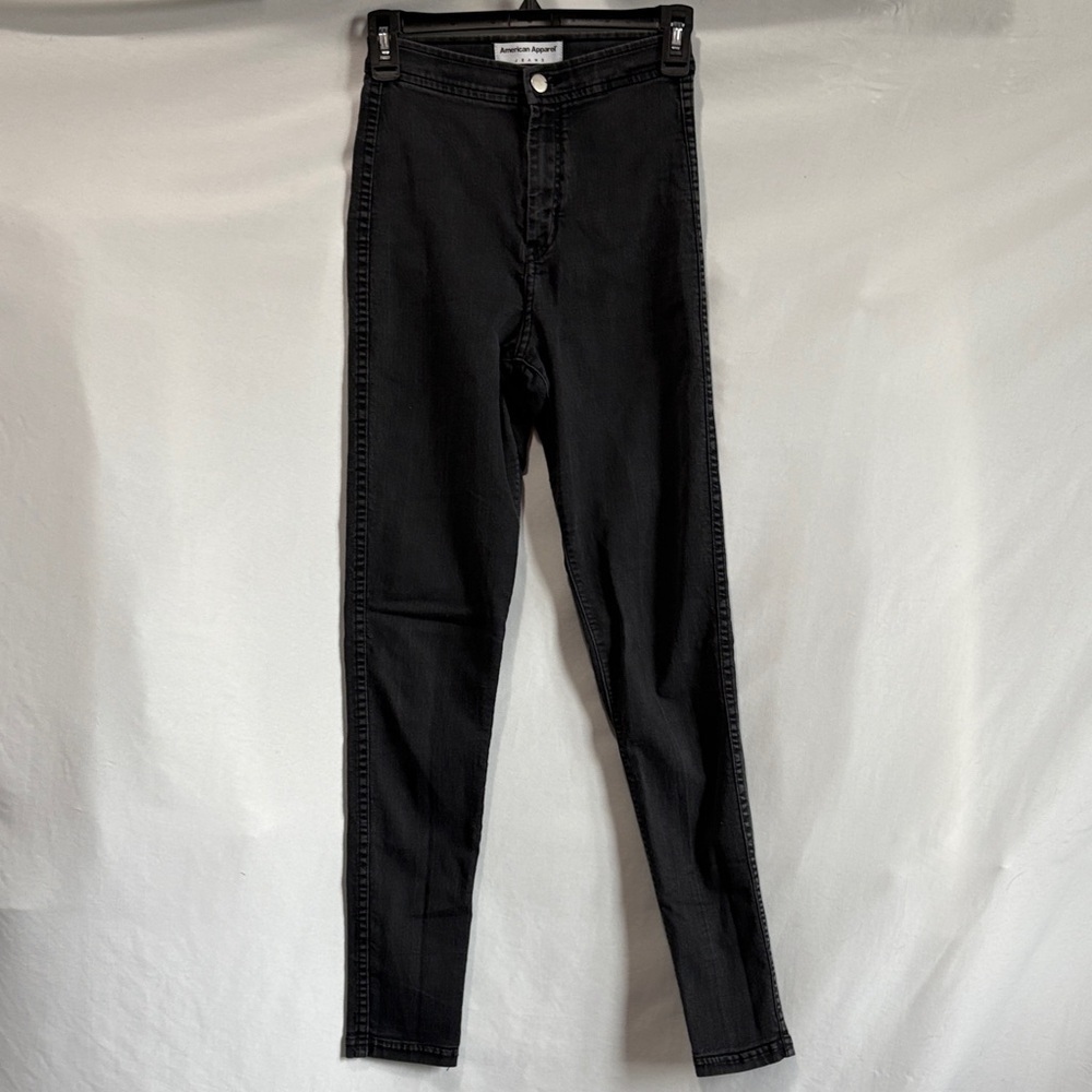 American Apparel High Rise Black Jeans